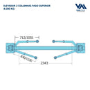 Elevador 2 Columnas Paso Superior 4.000 kg