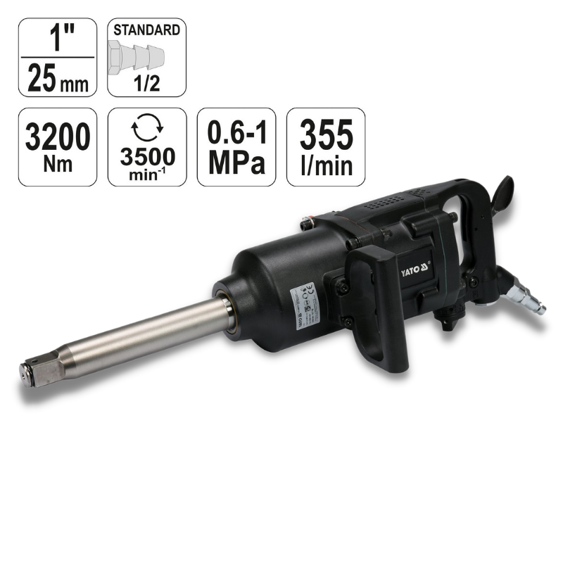 llave de Impacto 1” YATO 3200Nm