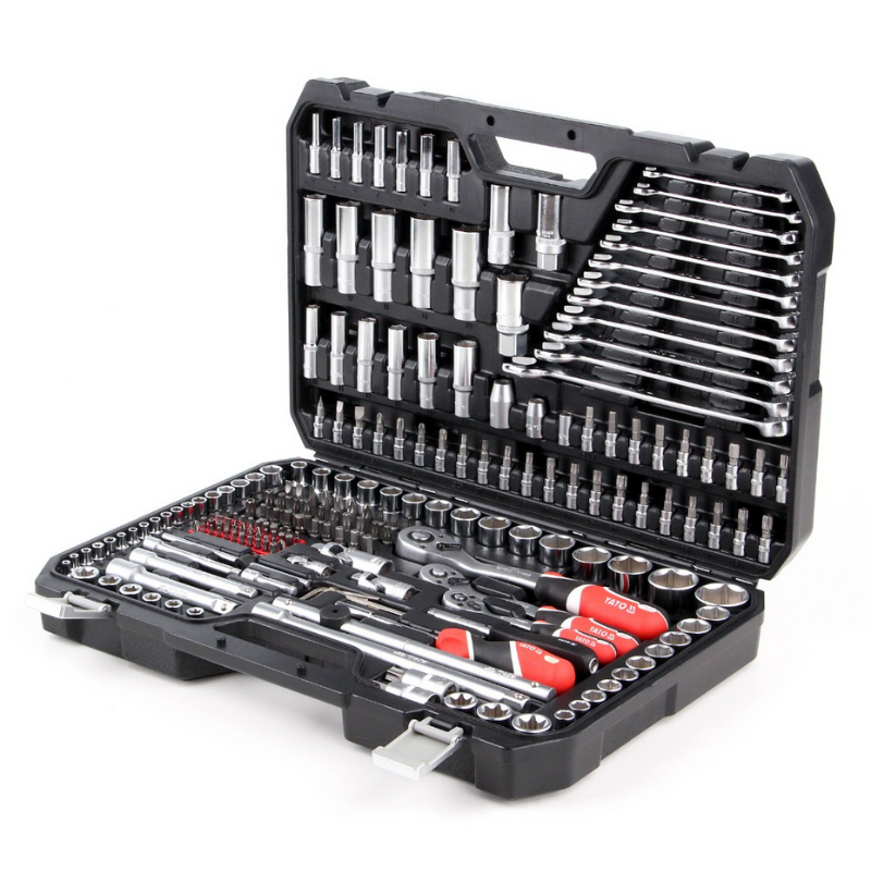 Juego de Dados 215 Piezas  1/4 ", 3/8" Y 1/2