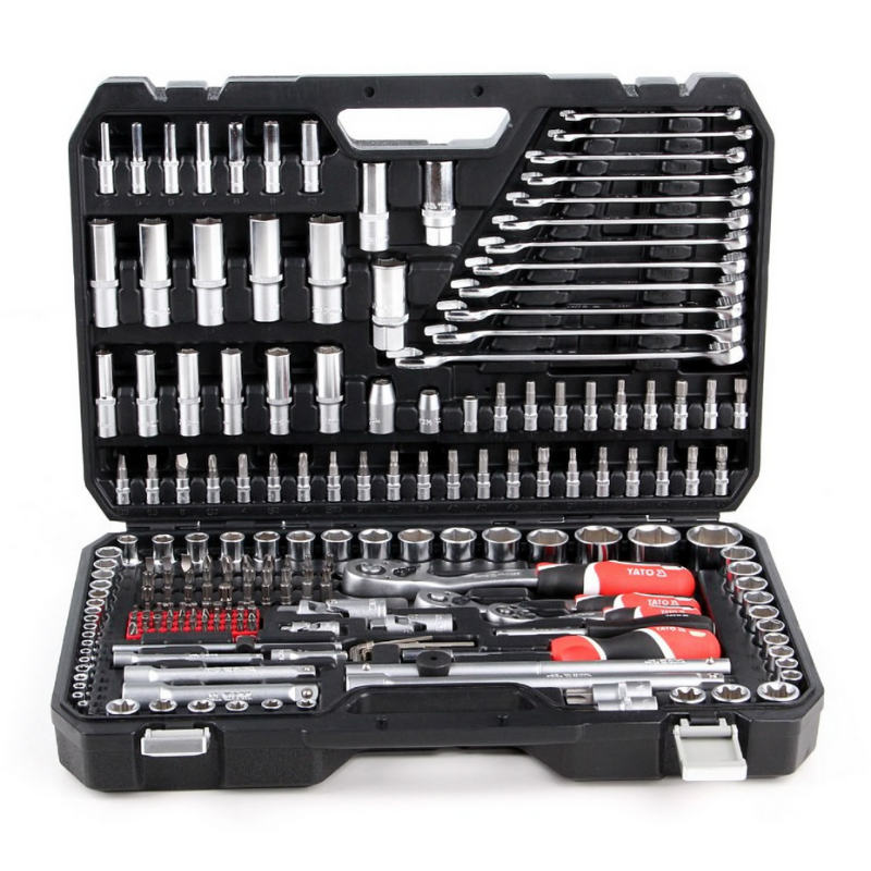 Juego de Dados 215 Piezas  1/4 ", 3/8" Y 1/2